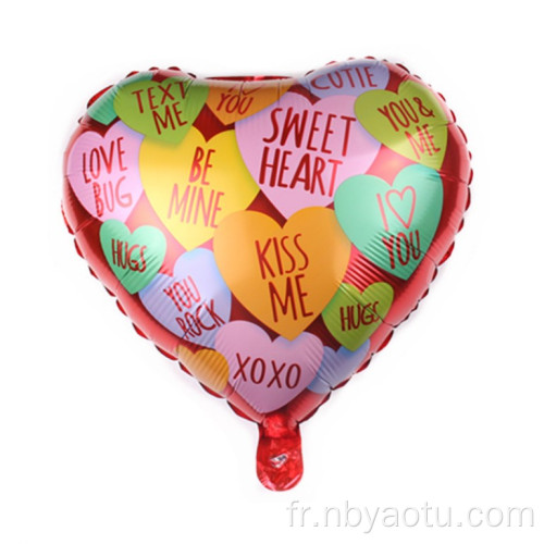 Ensemble de décoration de mariage en aluminium Mylar Balloon Balloon